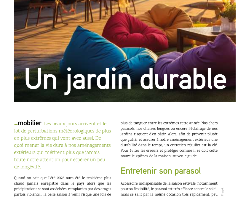 Jardin durable : Conseils de Girod Piscines pour immobilier.ch